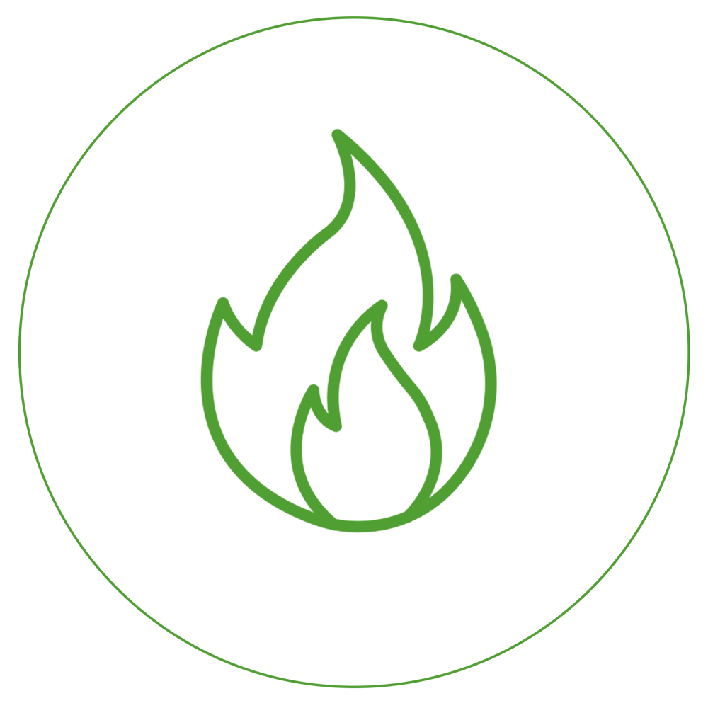 green fire icon
