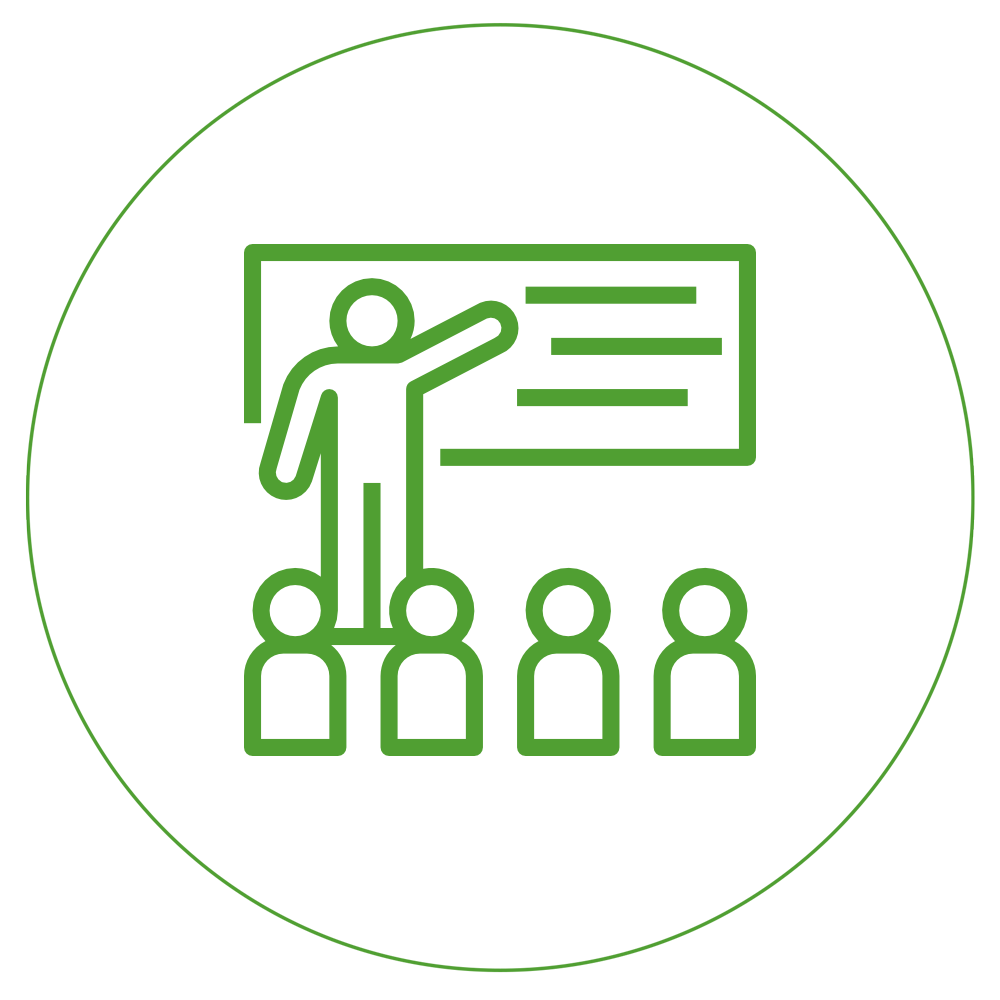 green teaching icon